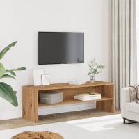 vidaXL Mueble de TV madera de ingeniería 120x40x40cm en color Marrón roble/Roble ahumado/artisian oak y más | almacenamiento funcional diseño moderno para baño dormitorio sala - details 2