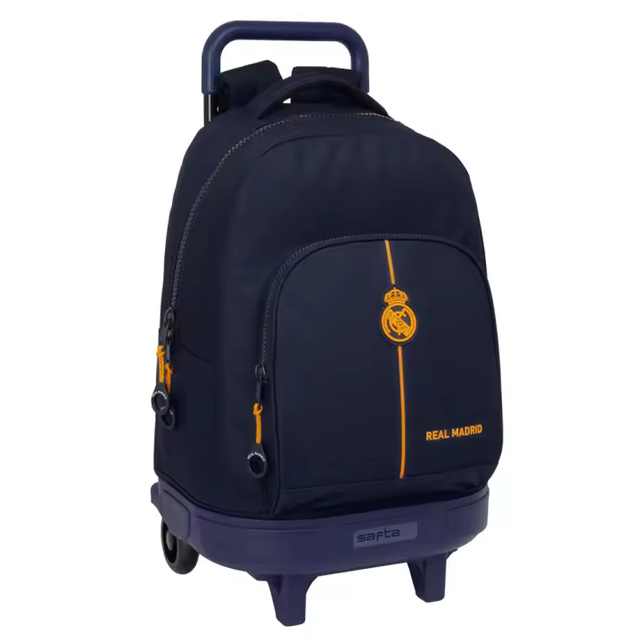 Mochila Grande Con Ruedas Compact Extraible Real Madrid 2ª Equipacion 24/25 33X45X22 Cm (Safta 612457918) - 1