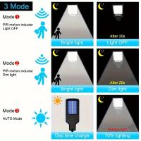 Luces De Seguridad LED Con Sensor De Movimiento Solar Para Jardín Alambre De Acero Inoxidable 3 Modos De Iluminación Para Patio Garage - details 2