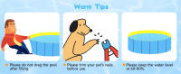 Nobleza - Piscina para Perros Grandes y Pequeños, Bañera Plegable Rigida Antideslizante para Mascotas, Gatos, 80*20cm, S, Azul - details 11