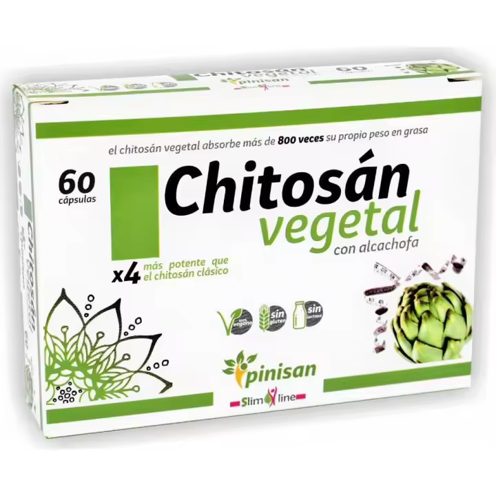 PINISAN - CHITOSAN VEGETAL CON ALCACHOFA DE 60 CÁPSULAS - 1