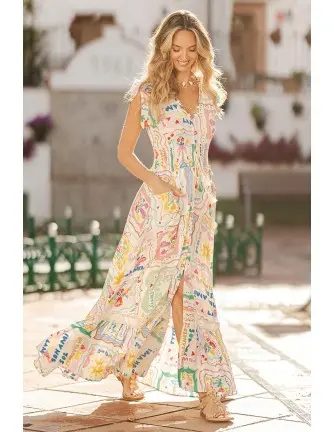 Vestido Jaase Romi maxi sol mon ami prin - 1