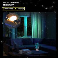 Proyector De Noche Creativo De Astronauta Regalo Para Niños Diseño Magnético Ajustable Luz De Galaxia Y Neblina Para Dormitorio - details 5