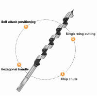Herramienta De Taladro Para Carpintería 1PC Manguera Hexagonal De 230-460mm Longitud Para Hornear Panes Y Abrazaderas De Madera Herramienta De Reamado Para Puertas De Madera - details 1
