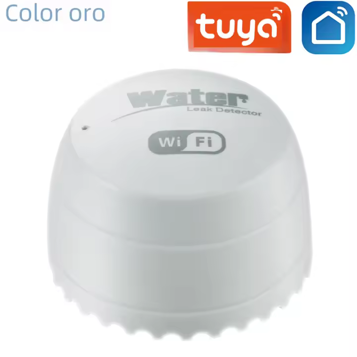 Detector De Fugas De Agua Wifi Sensor De Alarma De Sonido 40DB Tuya Smart Life APP Alerta De Inundación Y Sobretensión Seguridad - 1