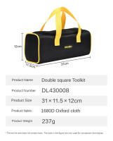 Bolsa De Herramientas Multifuncional Impermeable Y Anticaída En Tela De Oxford 1680D Para Electricistas Y Almacenamiento De Hardware - details 12