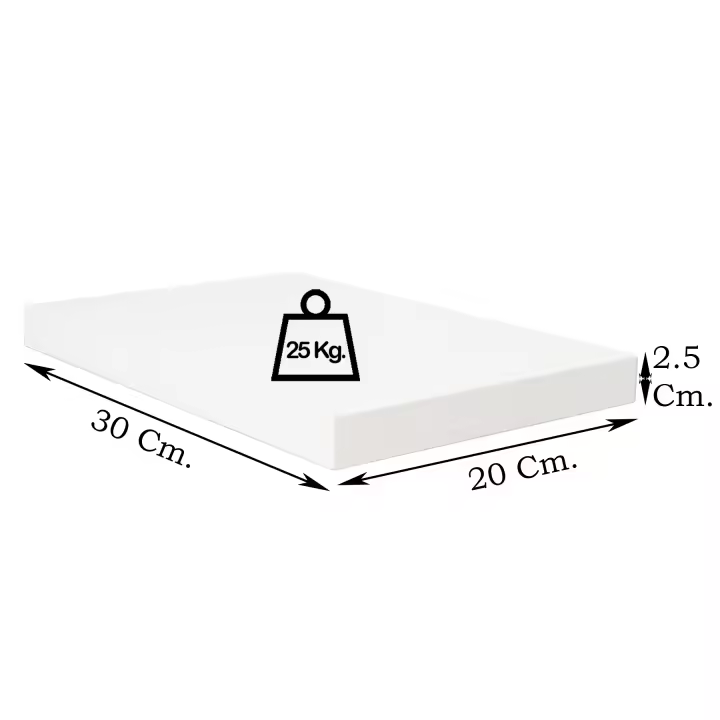 Henor Balda Pared Blanca 30/120 x 20 x 2.5 Cm. Estante Pared Madera FSC®. Carga 25 Kg. Blanco. - 1