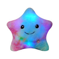 Cojín Luminoso De Peluche Creativo Para Niños Y Niñas Estrellas Coloridas LED Regalo Juguetes Suaves 40x35 Cm - details 0