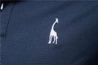 Camisas De Polo Para Hombre AIOPESON Algodón Con Bordado De Giraffa Manga Corta Alta Calidad Diseño De Marca Ropa Casual De Verano - details 4