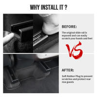 Tapa De Protección Para Ranura De Asiento Trasero Para Tesla Model 3 Model Y Cubierta De Goma Suave Accesorios De Función Para Interior Del Coche - details 13