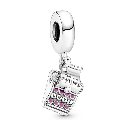 Pandora Charm Colgante Máquina de escribir 790069C01, Viene con embalaje de Caja de regalo original. - 1