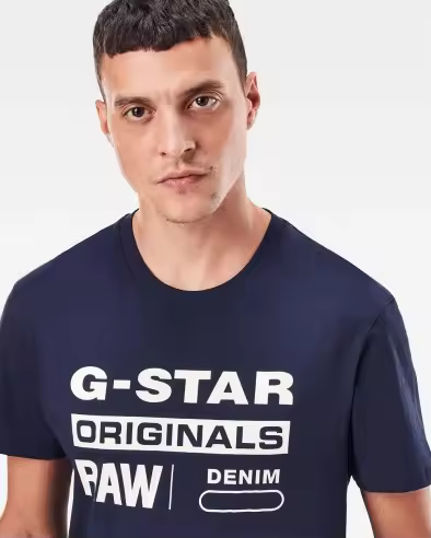G-Star Camiseta G-STAR D14143-336 de Hombre en Algodón Orgánico - 1