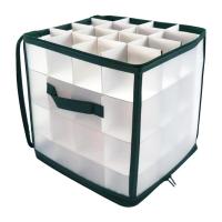 Caja De Almacenamiento De Navidad 64 Cuadrículas Organizador De Esferas De Navidad Decoraciones De Árbol De Navidad Juguete - details 2