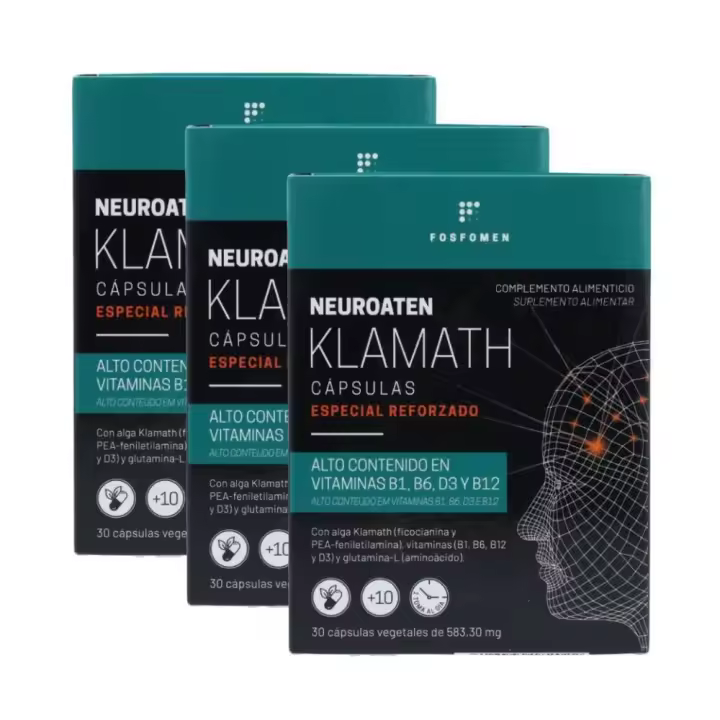 Herbora Pack 3 Cajas Neuroaten Klamath 30 cápsulas - 1