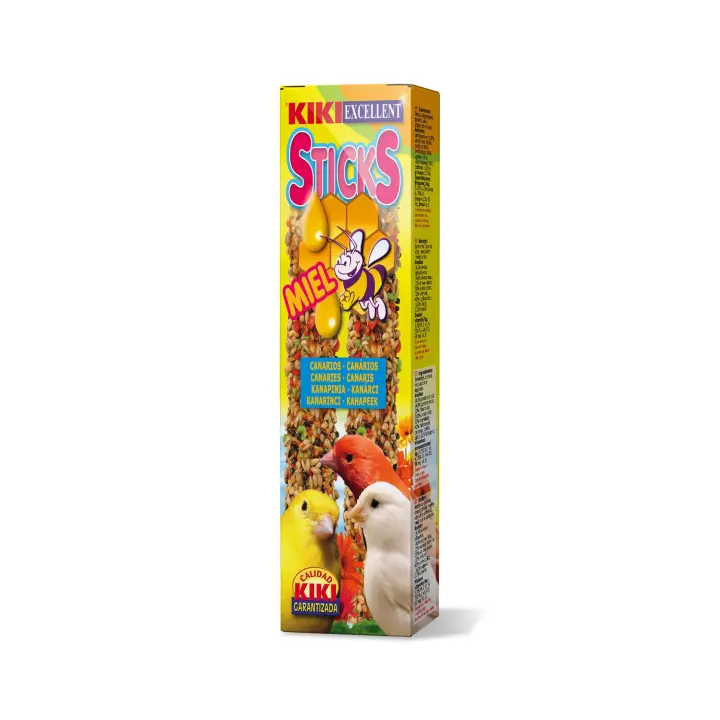 Kiki Sticks Canarios con Miel - Barritas con Miel para Canarios - 2 Ud - 1