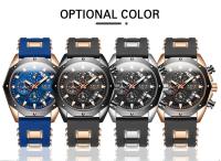 Reloj De Pulsera Deportivo De Lujo Para Hombre LIGE Moda Cronógrafo Acuático Resistente Al Agua Con Fecha Y Manos Luminosas Material De Correa De Silicona - details 12