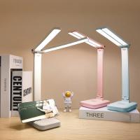 Lámpara De Escritorio LED Táctil Recargable USB Con 3 Niveles De Iluminación Protección Ocular Plegable Para Dormitorio Luz Nocturna Para Mesa - details 7