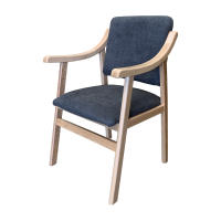 Sueña y Descansa Sillón reforzado con brazos de madera de haya en color haya tapizado en marengo - details 0