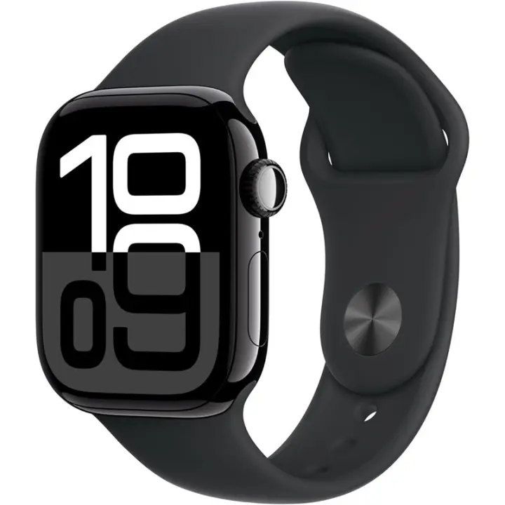 Apple Watch Series 10 GPS Celular 42mm Ca Aluminio Azabach y Cinturón Deportivo Negro Talla M/L - 1