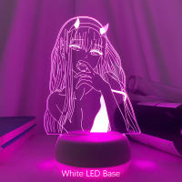 Lámpara 3D De Noche LED Zero Two Para Decoración De Dormitorio Luz Anime Waifu Regalo Darling in the Franxx Lámpara De Sapphire - details 8