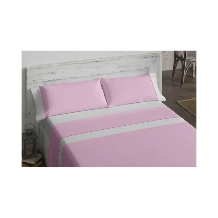 Burrito Blanco Juego Sábanas 50% Algodón Modelo 238 Cama 135. - 1