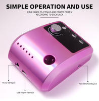 Máquina De Uñas Eléctrica De Alta Calidad Con Pantalla HD Y 45000 RPM Herramienta Profesional Para Manicura Y Pelacera De Metal - details 8