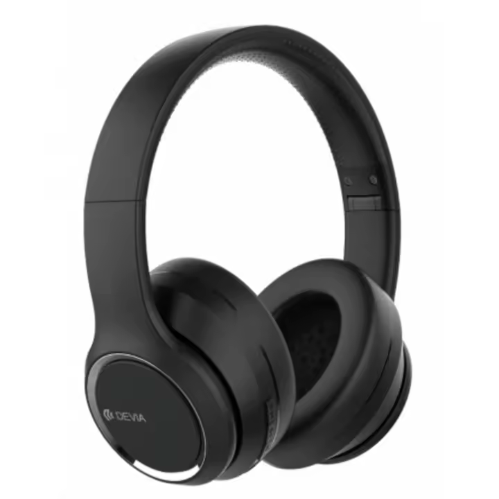 Auriculares Negros de diadema inalámbricos  con 24 horas de autonomía Devia - 1