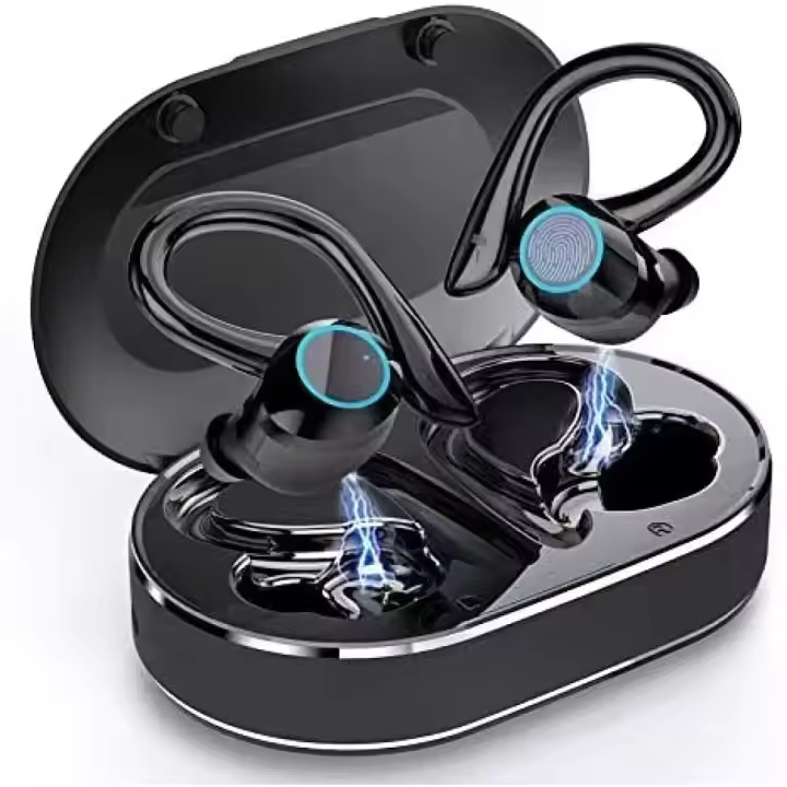 Auriculares Bluetooth Auriculares intrauditivos deportivos Auriculares inalámbricos Bluetooth 5.1 con micrófono HD, 48 horas estéreo HiFi CVC 8.0 Auriculares con cancelación de ruido, IP7 impermeable USB-C carga rápida [2022] - 1