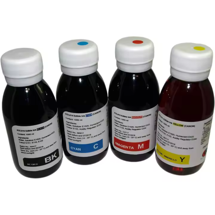 Tinta Comestible Compatible con impresoras Canon 4 x 100ML - 1