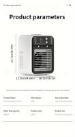 Ventilador Mini Acondicionado Recargable USB 2025 - Dispositivo Portátil de Enfriamiento para Escritorio con Batería de Litio, Carga Inalámbrica y USB, Ideal para Hogar, Oficina o Dormitorio, Capacidad de Batería: 3000mAh - details 17
