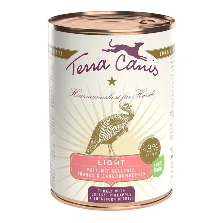 Terracanis TERRA CANIS LIGHT - Pavo con apio, piña y baya de espino - 1