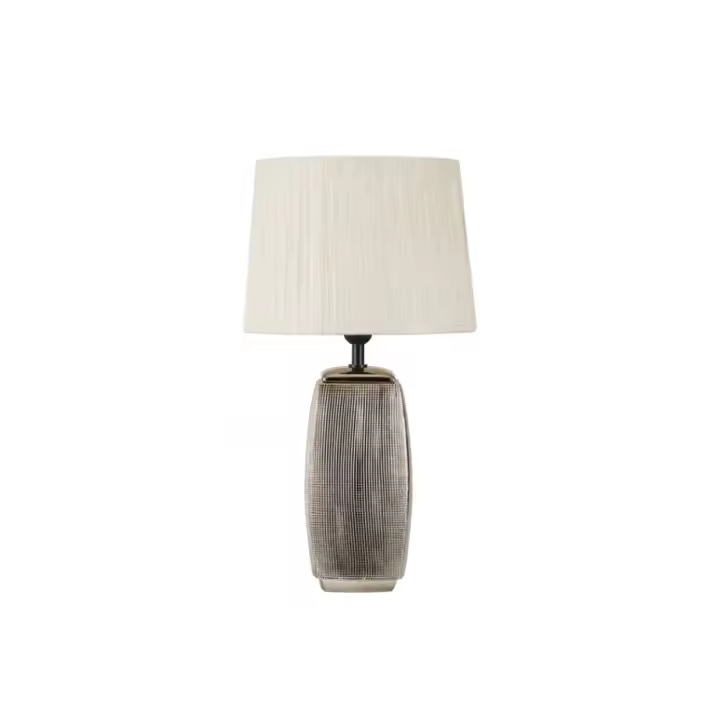 Fabrilamp - Sobremesa Ceramica Sucupira 1xe27 Bronce Dorado C/pant Beis 54x30x30cm - 1