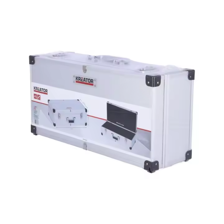 MALETIN DE ALUMINIO 80CD PLATA KRT640280S KREATOR - Envío desde España en 24h. - 1