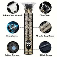 Afeitadora Eléctrica T9 Con Pantalla LCD Trimmer De Cabello Para Hombres Afeitadora Rápida Recargable Para Viajes Y Uso Doméstico - details 6