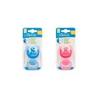 Chupete Dr Browns Ortodoncia Silicona Médica T2 6-12 Meses - 1