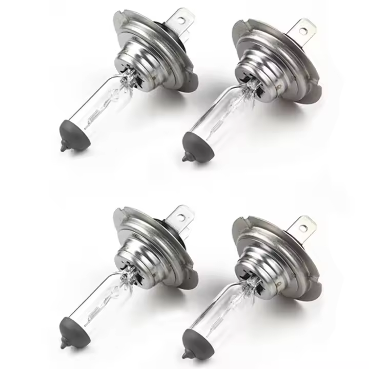 4 bombillas halógenas para Faros de coche, lámpara estándar H7 de 12V / 55W - 1