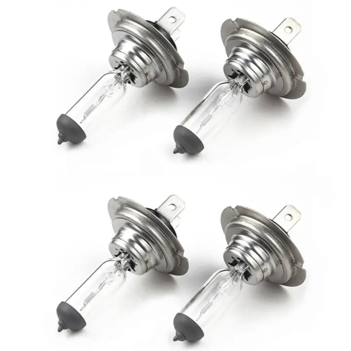 4 bombillas halógenas para Faros de coche, lámpara estándar H7 de 12V / 55W - 1