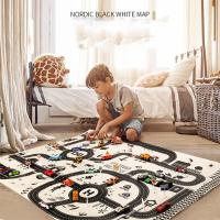 Alfombra De Juego Para Niños Matriz De Tráfico Ciudades Impermeable Estudio Educativo Para Niños Y Niñas De 7 a 12 Años - details 0