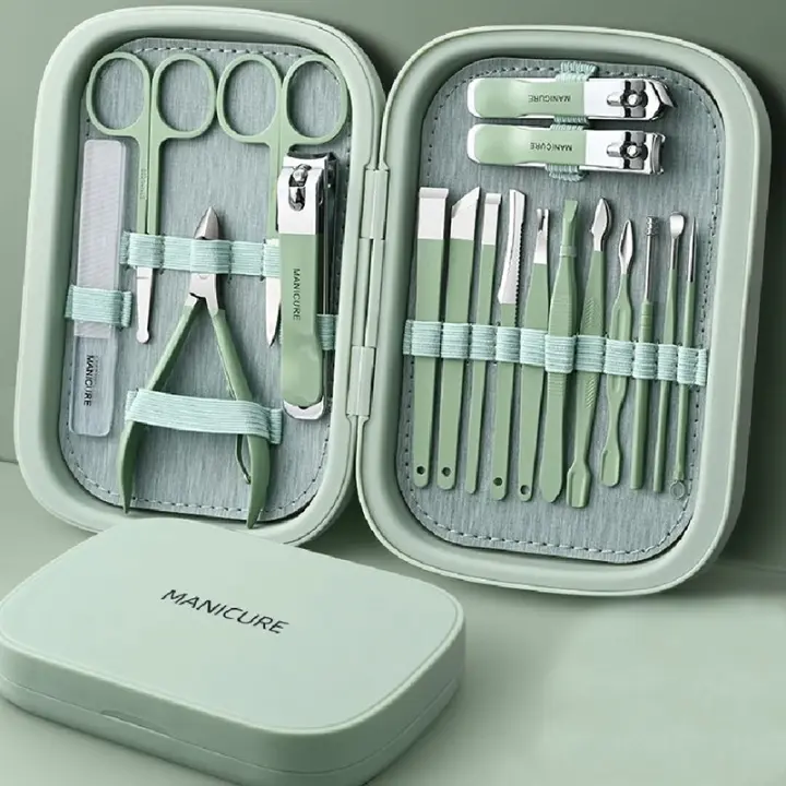 Nuevo Set De Manicura Profesional 18 En 1 2023 Afeitadoras De Acero Inoxidable Kit De Uñas Cuchillas Y Maquillaje Regalo Ideal - 1