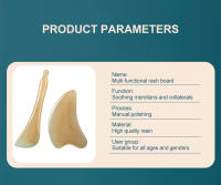Masajeador De Cara Natural OX Horn Gua Sha Para Piel Cuidado Facial Masaje Resina Herramienta De Scraping Beauty Health Care - details 0