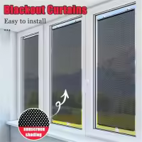 Cortinas De Succión Para Ventanas Sin Perforar Reetrocesible Blackout Para Coche Dormitorio Cocina Oficina Cortina Antirreflejo - details 7