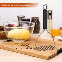 Molinillo De Papas De Acero Inoxidable Resistente Para Mashed Potatoes Frijoles Y Avocado 10.25 Pulgadas Herramienta Ecológica Para Frutas Y Verduras - details 4