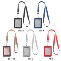 Porta Llaveros De Cuero Genuino Con Clip De Cinturón Y Correa Para Identificación Porta Tarjetas Y Nombre Para Hombres Y Mujeres - details 1