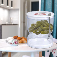 Juego De Jarra De Escabeche Con Cuchara 200ml Hermetico Y Antigrado Contenedor De Ajo Con Herramienta De Separador De Jugo Y Válvula De Escape - details 2