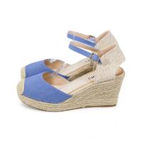 HLUNA - Sandalias Alpargatas de Cuña Tacón Alto 8CM - Puntera Cerrada de Esparto - Moda Verano - HYJ23-7 hyj23-6 - details 3