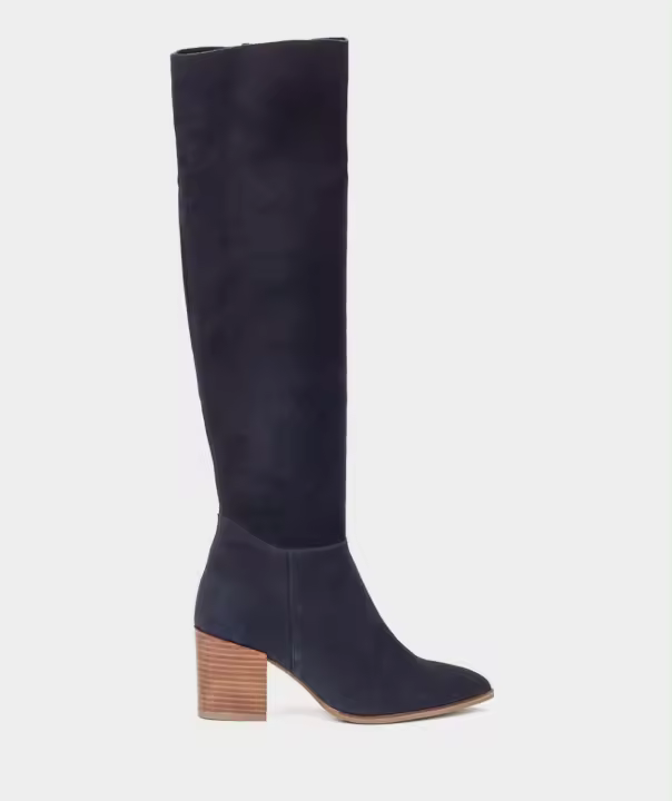 Pedro Miralles Botas de caña alta de serraje modelo DRESDE en tonos Azules. Hecho a mano en España. - 1