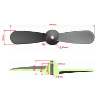 Hoja De Remolino De Plástico Para Barco Negro 30*5cm Accesorio De Repuesto De Alta Calidad Para Motores/Pedales Y Kayak - details 8