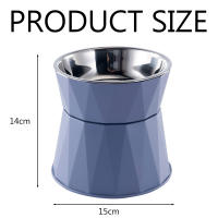 Cuenco Elevado para mascotas con diseño de protector de Cuello, soporte Elevado para Agua y Comidas, Cuenco pequeño de Maple inoxidable para perros y Gatos - details 2