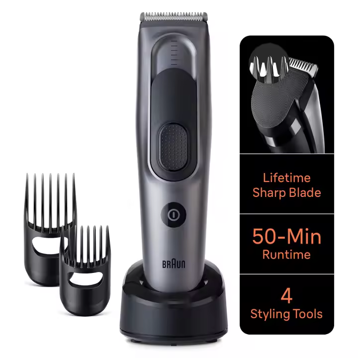 Braun HC7390 - Recortadora Eléctrica con Batería Integrada y 50 Min de Duración - 1
