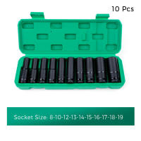 Juego De 10 Piezas De Llaves De Impacto Métricas 1/2" Universal Juego De Llaves Profundas Para Herramientas De Aire Y Palancas - details 7